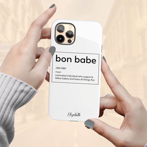 Bon Babe Custom Name iPhone Case